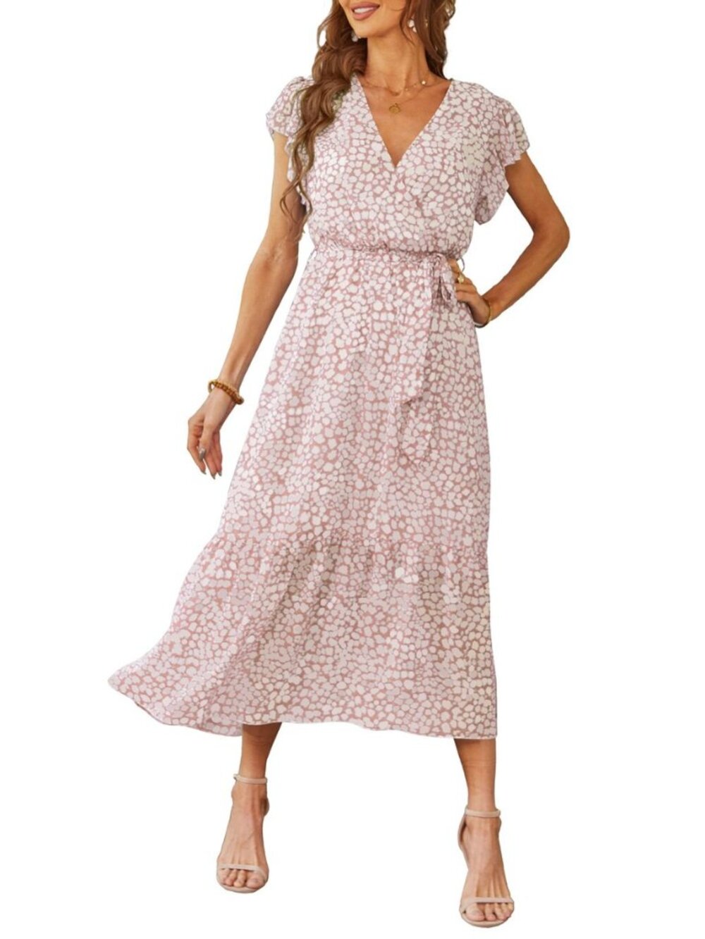 Women's Summer Floral Boho Maxi Dress